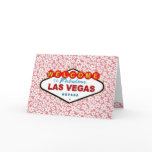 Retro Red Flowers Las Vega Cards