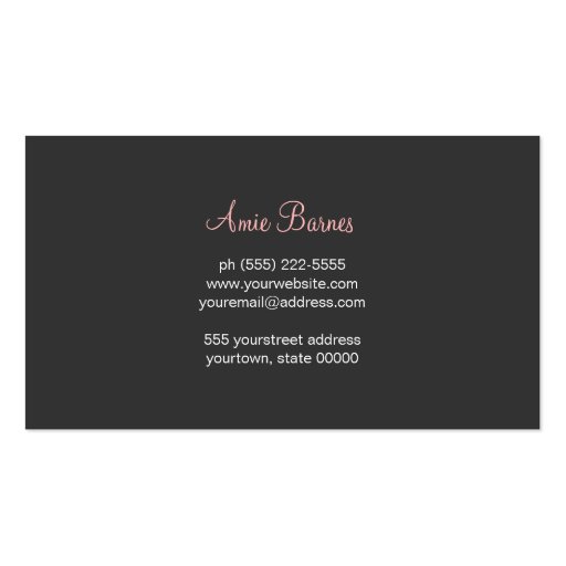 Retro Red Kissing Lips Makeup Artist White Beauty Business Card (back side)