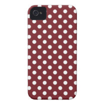 Retro Red Polka Dot Iphone 4/4S Case casemate cases