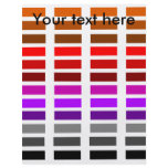 Retro red purple black orange dashes flyers