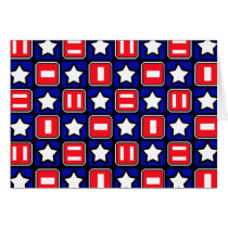 Retro Red White & Blue cards