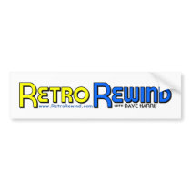 RETRO REWIND Bumper Sticker bumper stickers by retrorewind RETRO REWIND Bumper Sticker bumper stickers