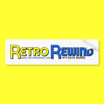 RETRO REWIND Bumper Sticker bumper stickers by retrorewind RETRO REWIND Bumper Sticker bumper stickers
