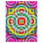 retro ring pattern flyers