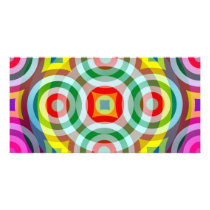 retro ring pattern photo cards