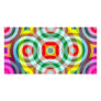 retro ring pattern photo card