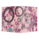 Retro Rings in Pink, Charcoal & Plum binders