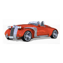 Retro Roadster posters by cornishman Retro Roadster posters