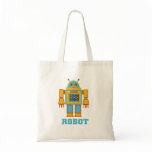 Retro Robot Canvas Bag