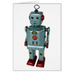Retro Robot Blank Greeting Card