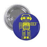 Retro Robot (Blue) Flair Button
