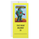 RETRO ROBOT BOOKMARKS 1 FULL COLOR RACK CARD