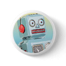 Retro Robot Button by MDKgraphics Retro Robot Button