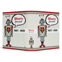 Retro Robot Fun Kids Custom Journal / Binder