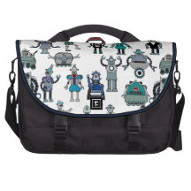 Retro Robot Geek Laptop bag - SciFi Geekery!