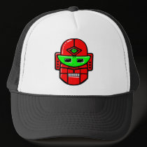 Retro Robot Head hats by artberry Retro Robot Head hats
