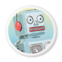 Retro Robot Magnet by MDKgraphics Retro Robot Magnet