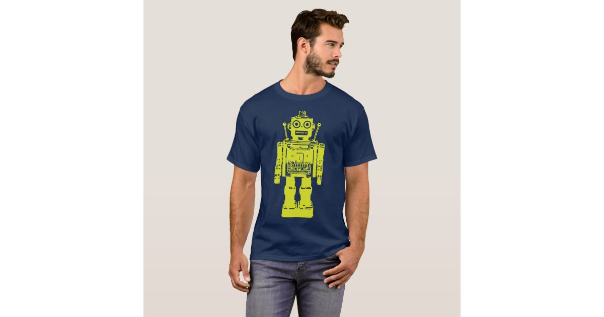 Retro Robot T Shirt Zazzle