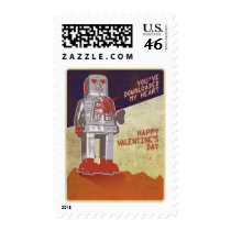 Retro Robot - You've Downloaded My Heart ... stamps