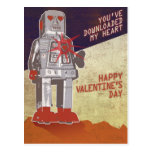 Retro Robot - You've Downloaded My Heart ... Post Card