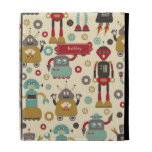 Retro Robots (Cream) iPad Caseable Case caseable cases