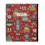 Retro Robots (Red) iPad Caseable Case caseable cases