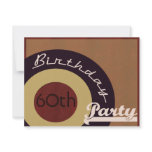 Retro Rock n' roll birthday party Personalized Announcements