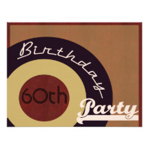 Retro Rock n' roll birthday party Personalized Announcements