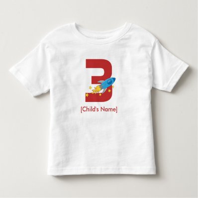 Retro Rocket Birthday Tee Shirts