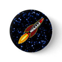 Retro Rocket buttons by artberry Retro Rocket buttons