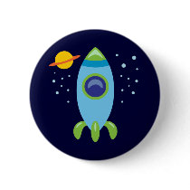 Retro Rocket Pin