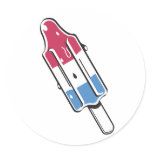retro rocket ice pop sticker