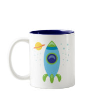 Retro Rocket Mugs