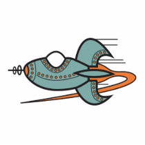 retro rocket photo sculptures