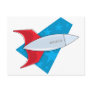 Retro Rocket Ship Post Cards