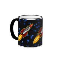 Retro Rockets - Customized Coffee Mug
