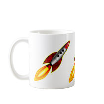 Retro Rockets - II Coffee Mug