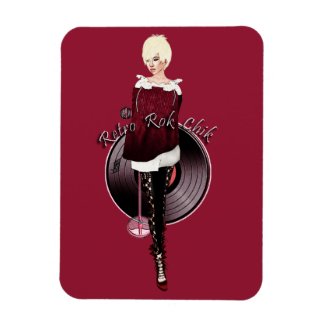 Retro Rok premiumfleximagnet