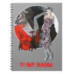 Retro RoK star ChiK2 Spiral Note Book