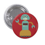 Retro Roller Robot Flair Button buttons