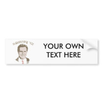 RETRO ROMNEY '12 BUMPER STICKERS