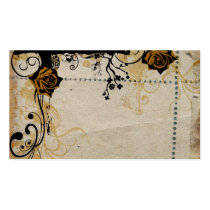 Retro roses Profile Card business cards