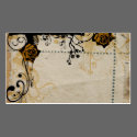 Retro roses Profile Card business cards by coconutpie Retro roses Profile Card business cards