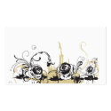 Retro roses Profile Card business cards