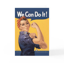 Retro Rosie We Can Do It Greeting Card