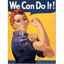 Retro Rosie We Can Do It Photo Cutouts