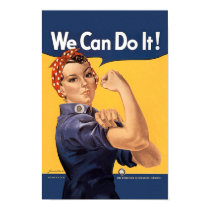 Retro Rosie We Can Do It posters