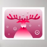 Retro Rudolf Print