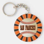RETRO SAN FRANCISCO BASEBALL KEY CHAINS