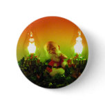 Retro Santa and Bubble Lights Pin